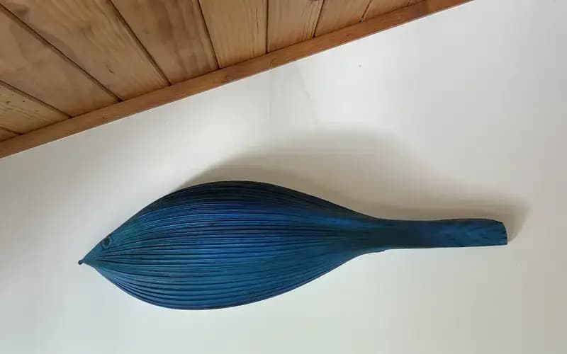 Blu’ - an organic sculptural seed pod 